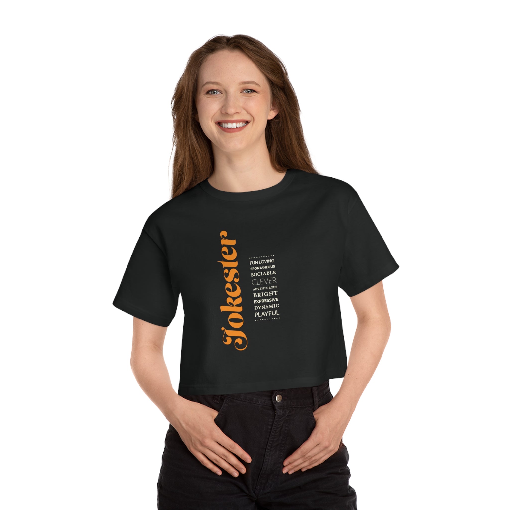 Adult Cropped Champion® Tee - Jokester